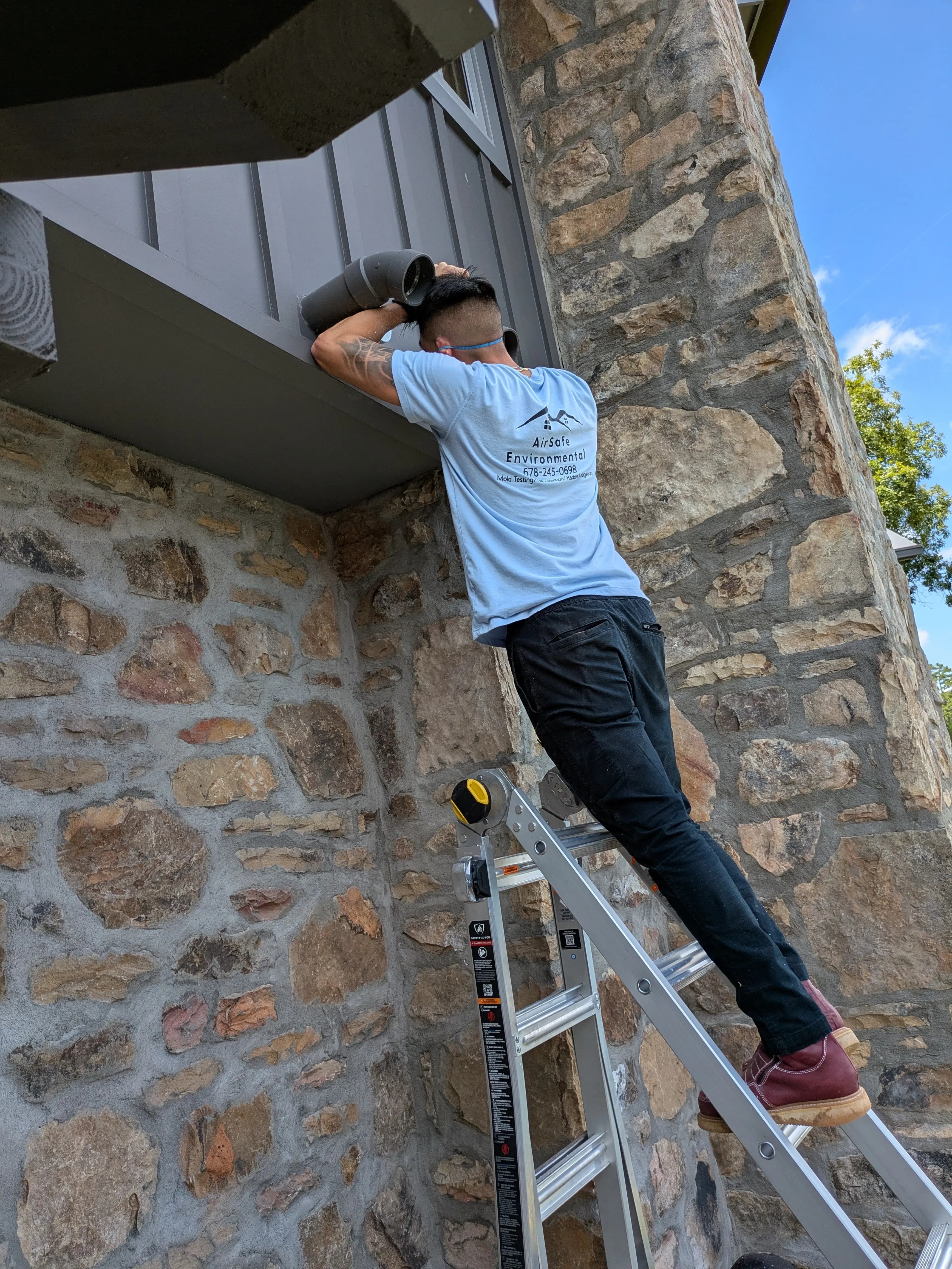 radon mitigation interior exterior